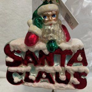 Christopher Radko Santa on Santa Christmas Ornament